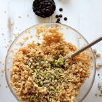 Pistachio and Dark Chocolate Krispie Treats