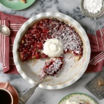 Cranberry Orange and Cream Clafoutis