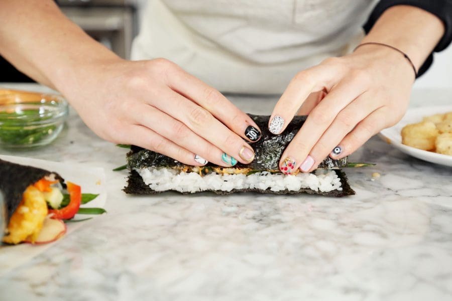 Shrimp Tempura Sushi Burritos