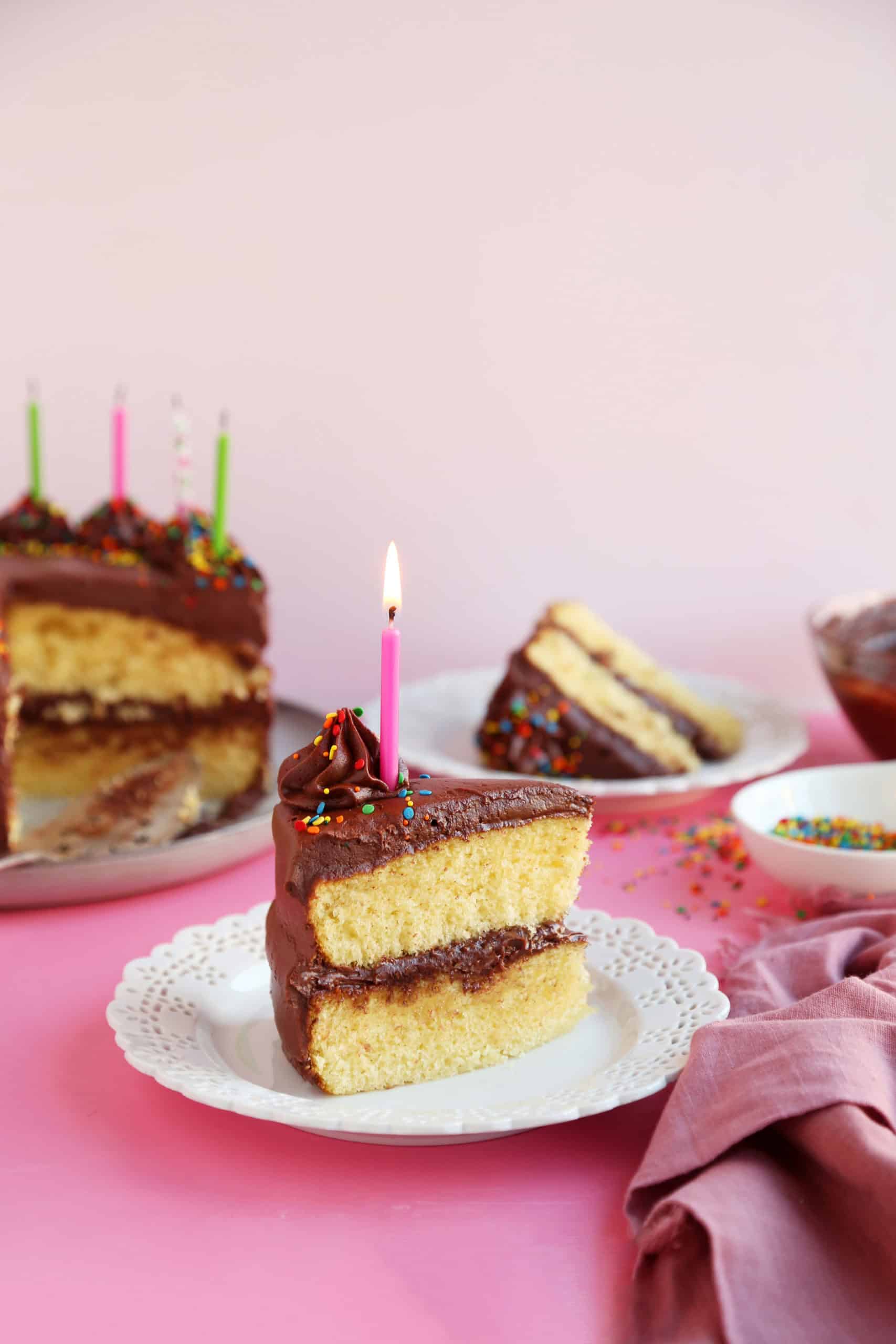 Better Boxed Yellow Cake with Chocolate Frosting Recipe