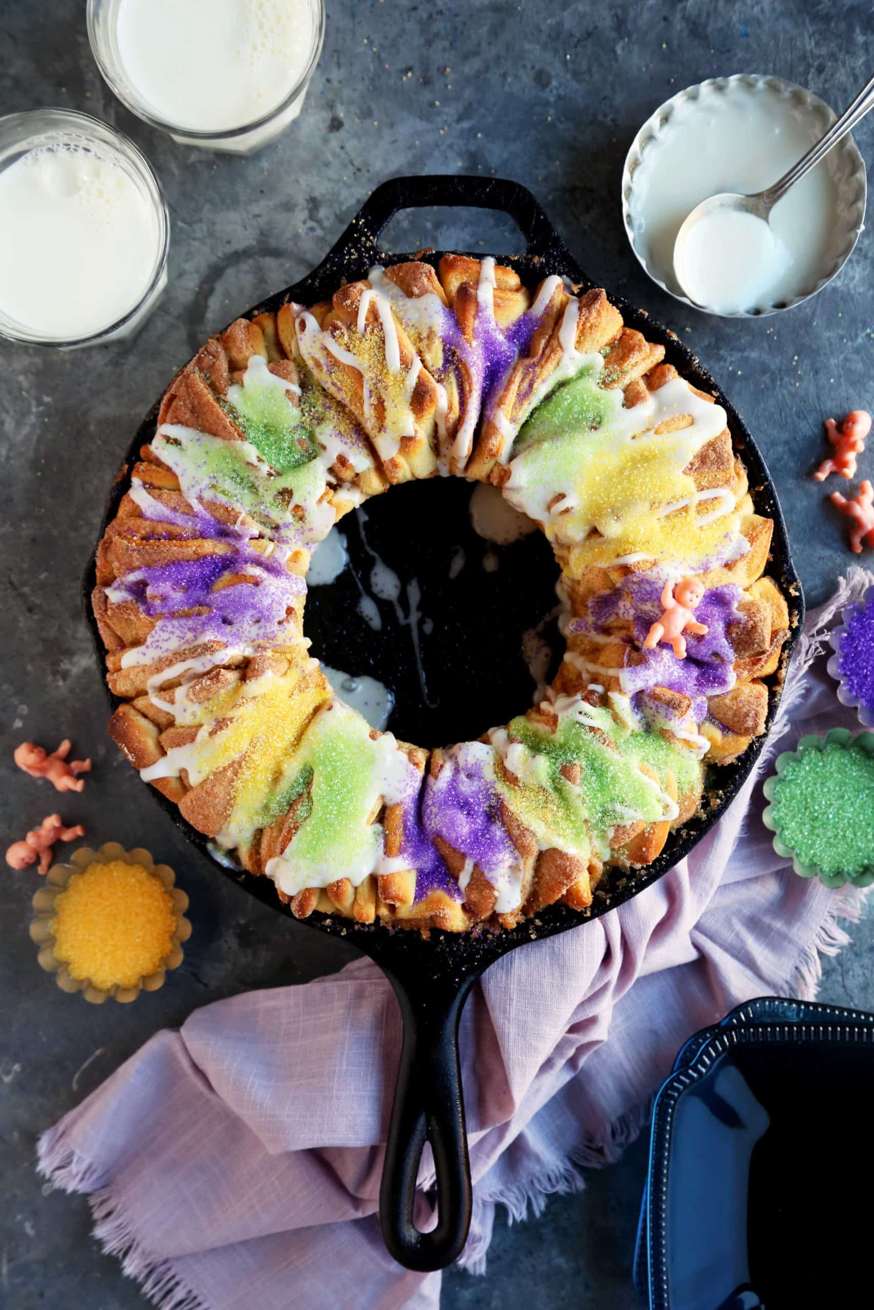 Mini King Cakes - Southern Cast Iron