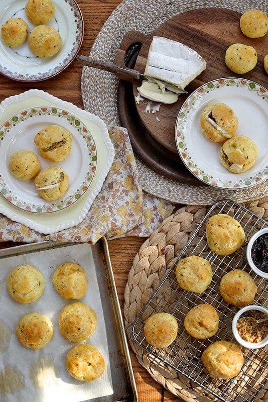 Fresh Herb and Gruyere Cheese Puffs Joy the Baker