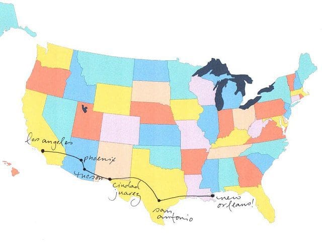 How far is it from san antonio to new orleans Road Trip Albuquerque San Antonio New Orleans Miami