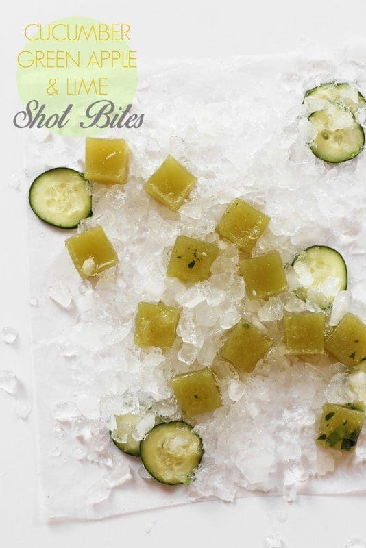 Cucumber, Green Apple, Lime and Gin Shot Bites / joy the baker 