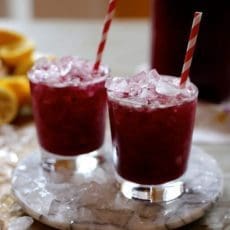 Fresh Blueberry and Mint Lemonade