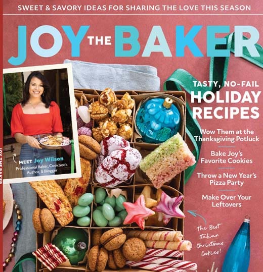 Joy The Baker Holiday 2021 Magazine Cover