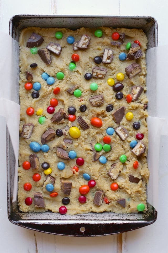 Candy Bar Cookie Bars