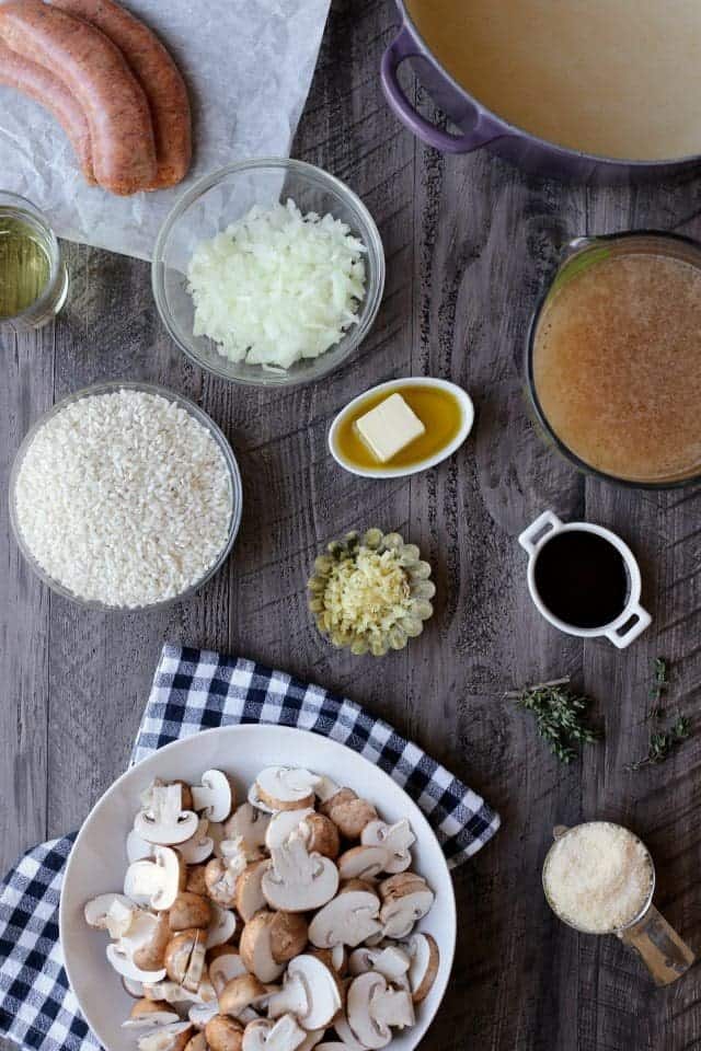 Sausage and Mushroom Risotto