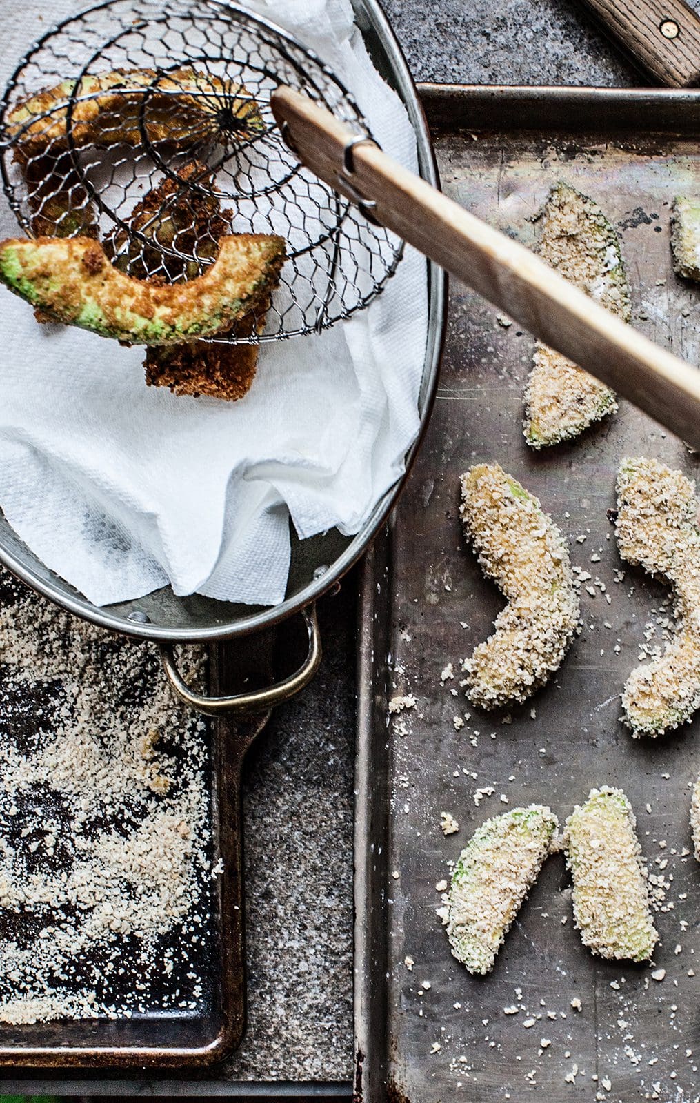 Crispy Avocado Fries with Melty Cheese Dip