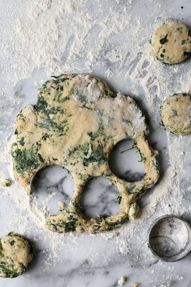 Spinach and Blue Cheese Biscuits