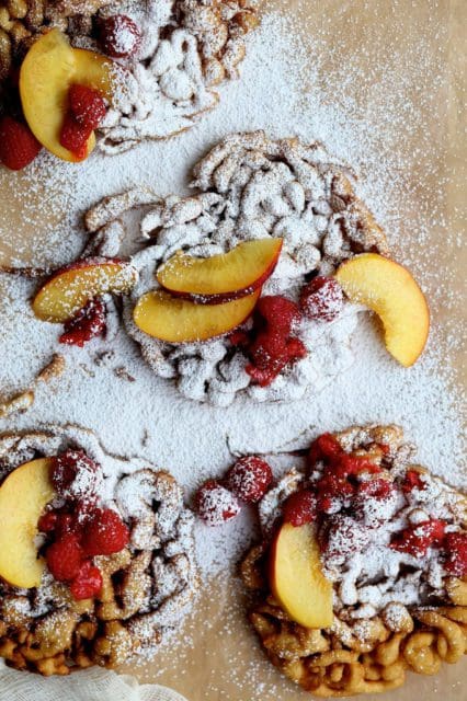 cinnamon sugar funnel cake