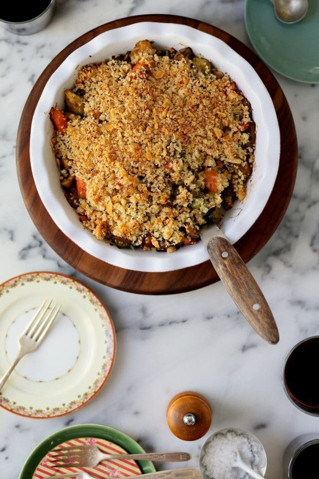 Roasted Vegetable Winter Crumble