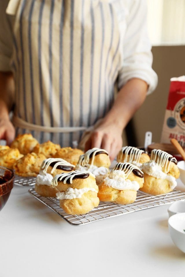 Baking Bootcamp: Pate a Choux for Cheese Gougeres and Cream Puffs