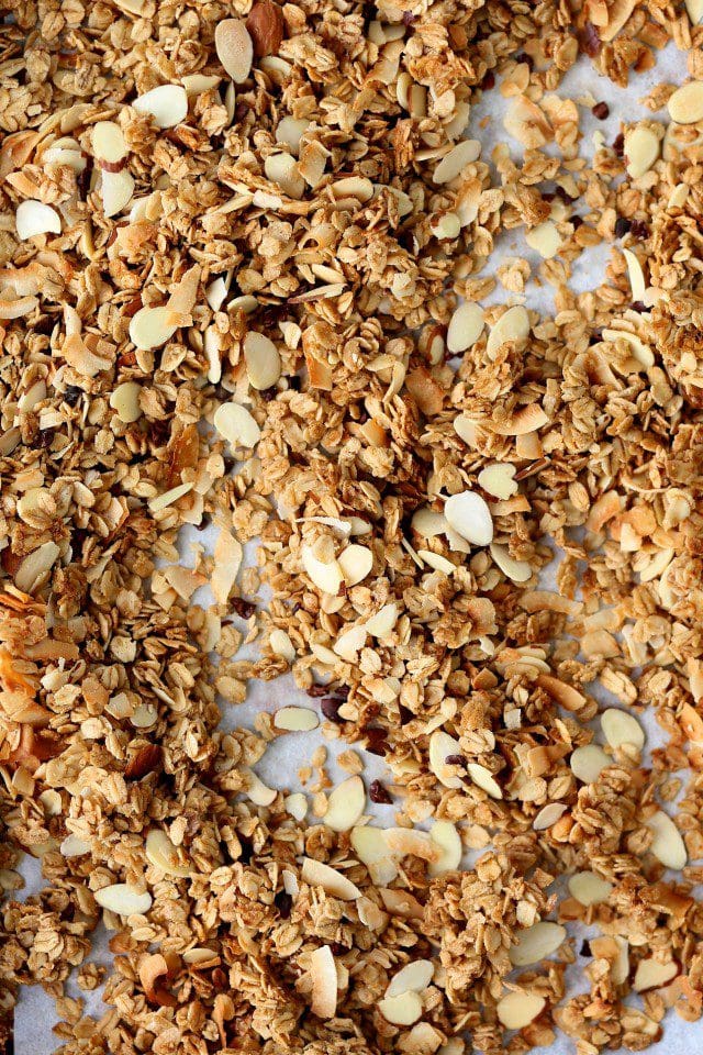 Small Batch Granola with cocoa nibs, almond, and coconut