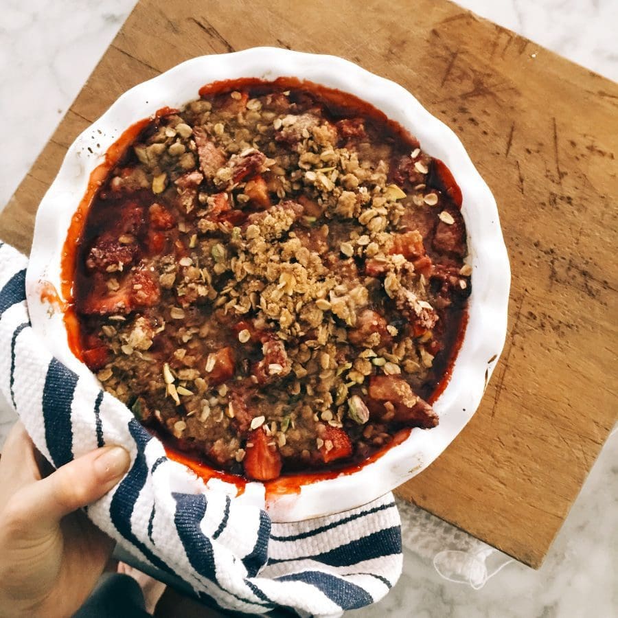 Juicy Strawberry Pistachio Bake - Joy the Baker