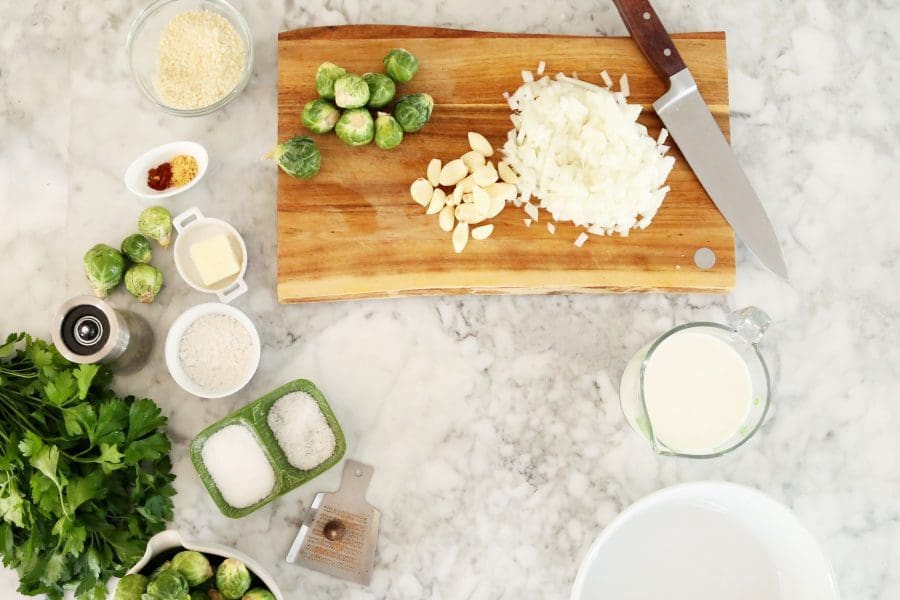 Creamy Smoked Gouda Brussels Sprouts Joy the Baker