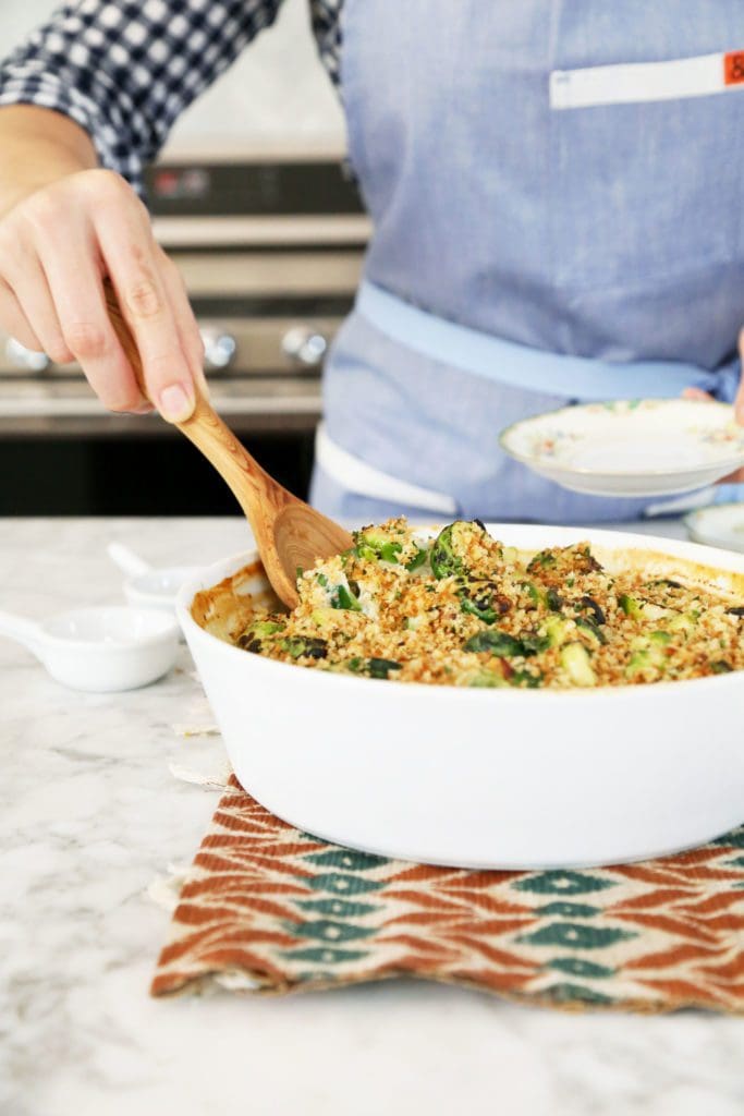 Creamy Smoked Gouda Brussels Sprouts