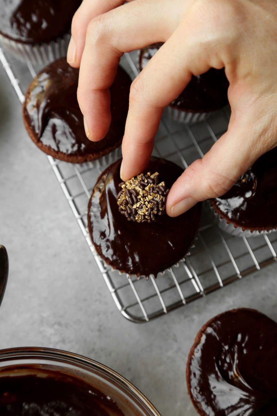 Double Chocolate Sunflower Cupcakes - Joy the Baker