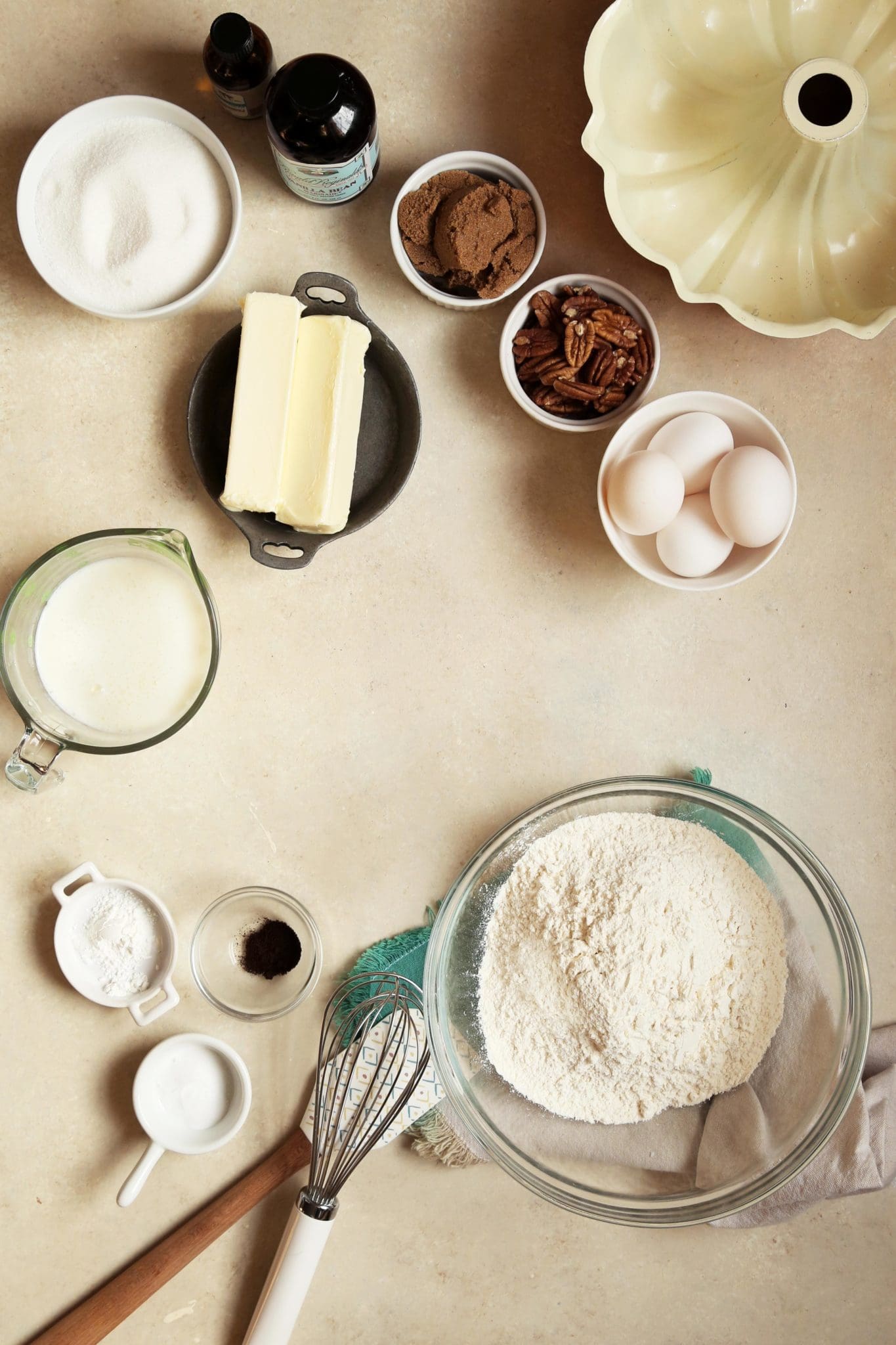 Vanilla Bean Bundt Cake with Pecan Praline Glaze Joy the Baker