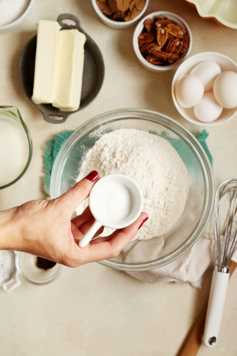 Vanilla Bean Bundt Cake with Pecan Praline Glaze Joy the Baker