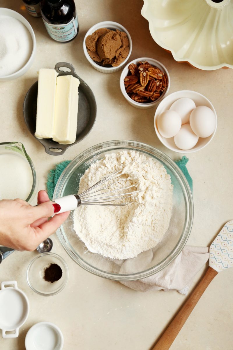 Vanilla Bean Bundt Cake with Pecan Praline Glaze Joy the Baker
