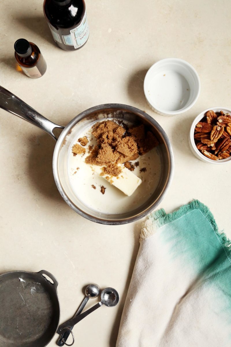Vanilla Bean Bundt Cake with Pecan Praline Glaze Joy the Baker