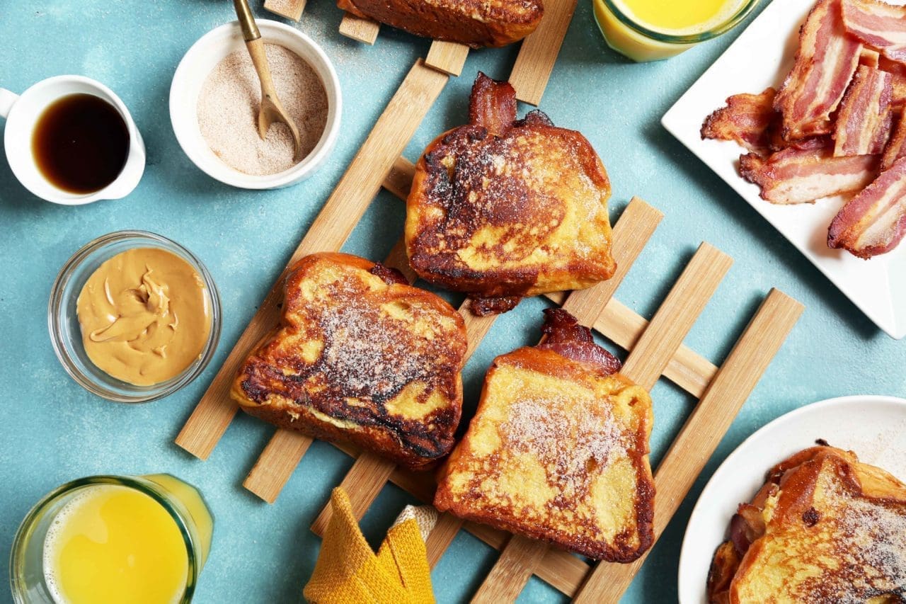 Peanut Butter, Bacon, And Banana French Toast Sandwiches - Joy The Baker