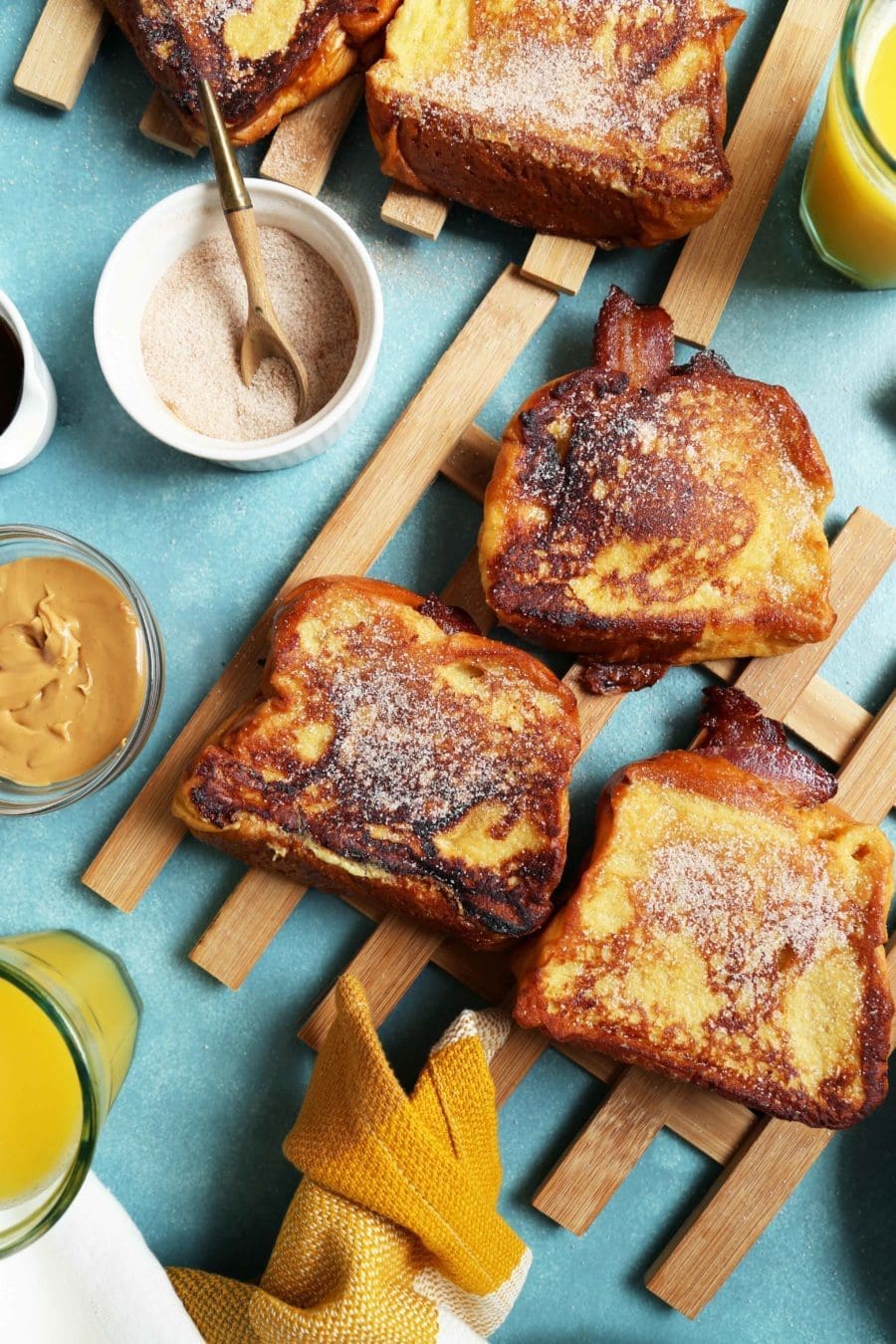 Peanut Butter, Bacon, and Banana French Toast Sandwiches Joy the Baker