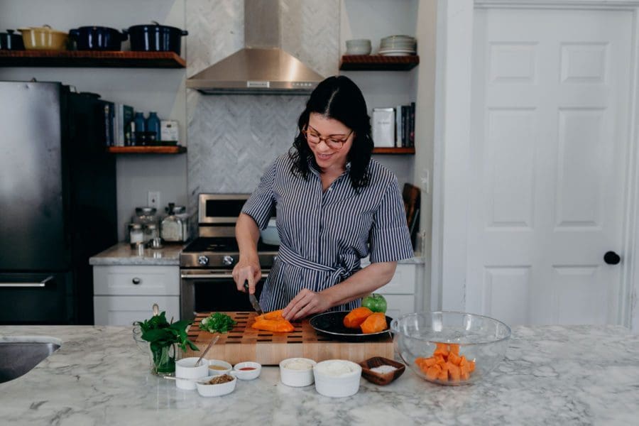 Kentucky Derby Inspired: Sweet Potato Potato Salad with Yogurt and Mint ...