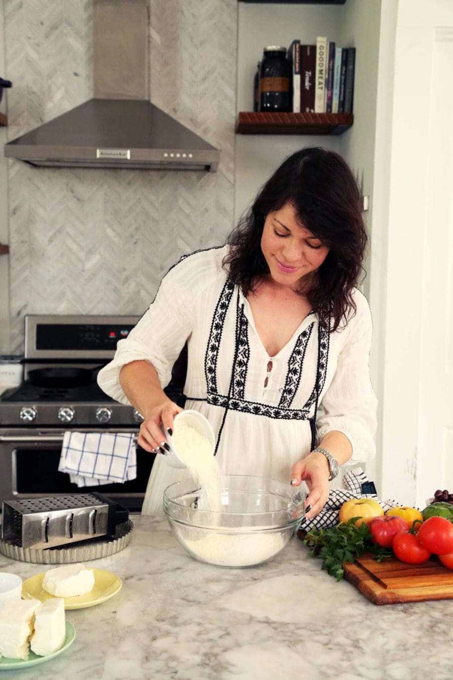 Mediterranean Feta and Fresh Tomato Tart - Joy the Baker