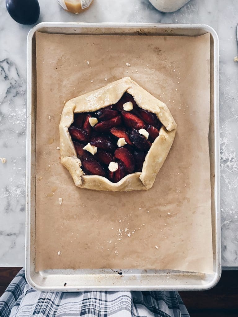 How to make a plum galette