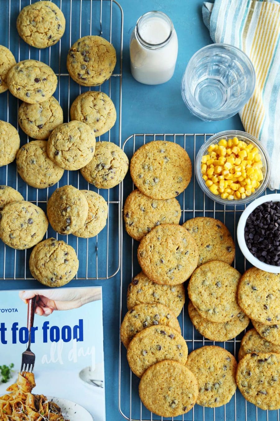 Vegan Chocolate Chip Corn Cookies (with a gluten-free option!)