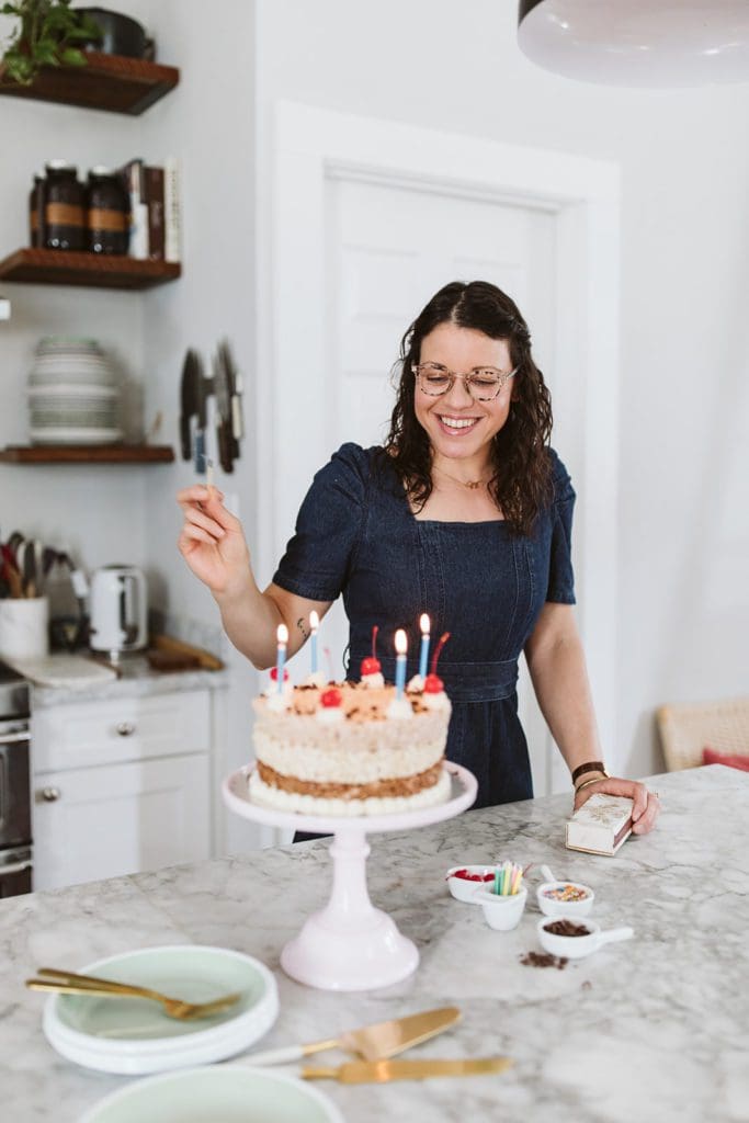 The Neapolitan No-Bake Birthday Cake - Joy the Baker