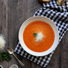 Creamy Roasted Red Pepper Soup