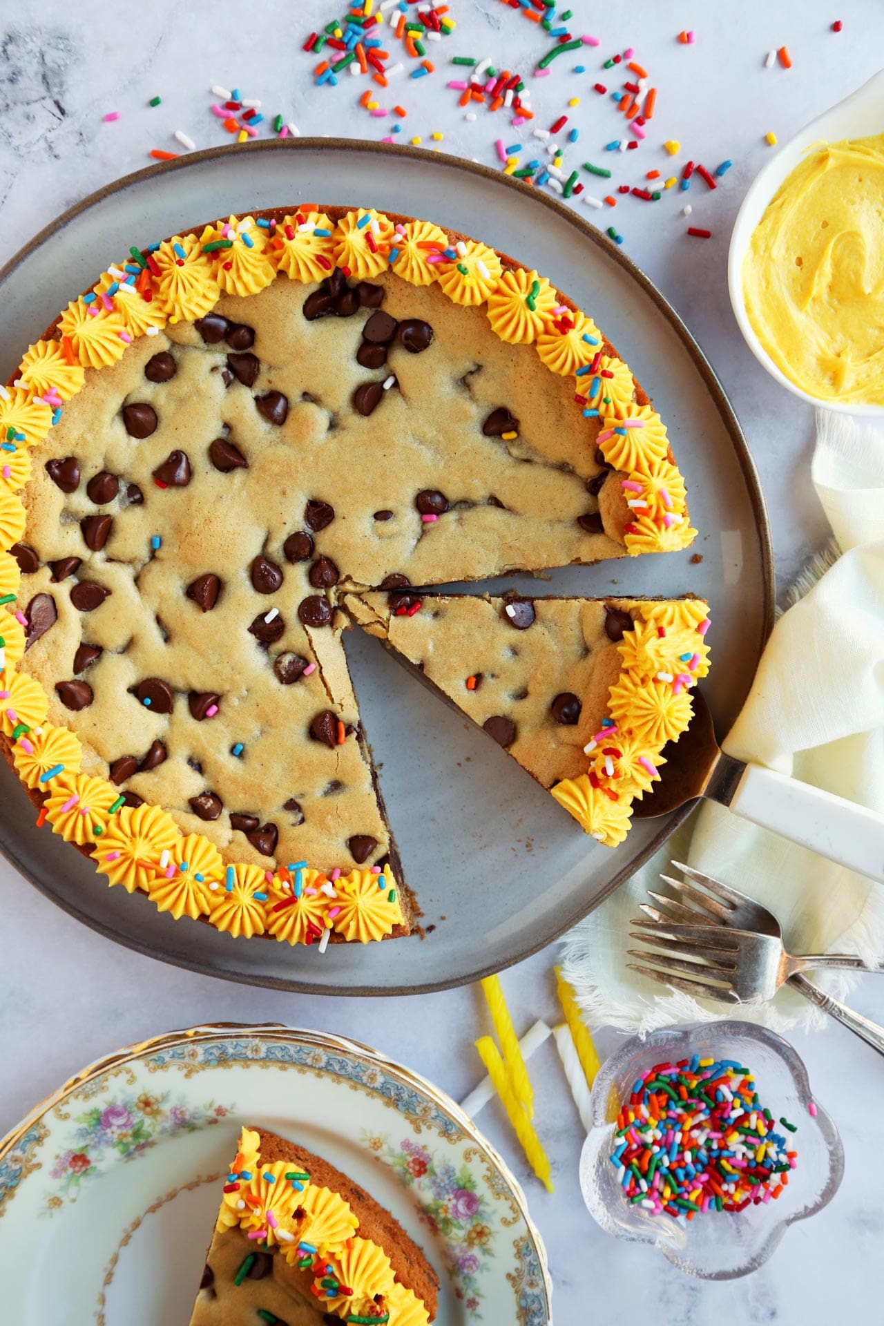 The BEST Chocolate Chip Cookie Cake