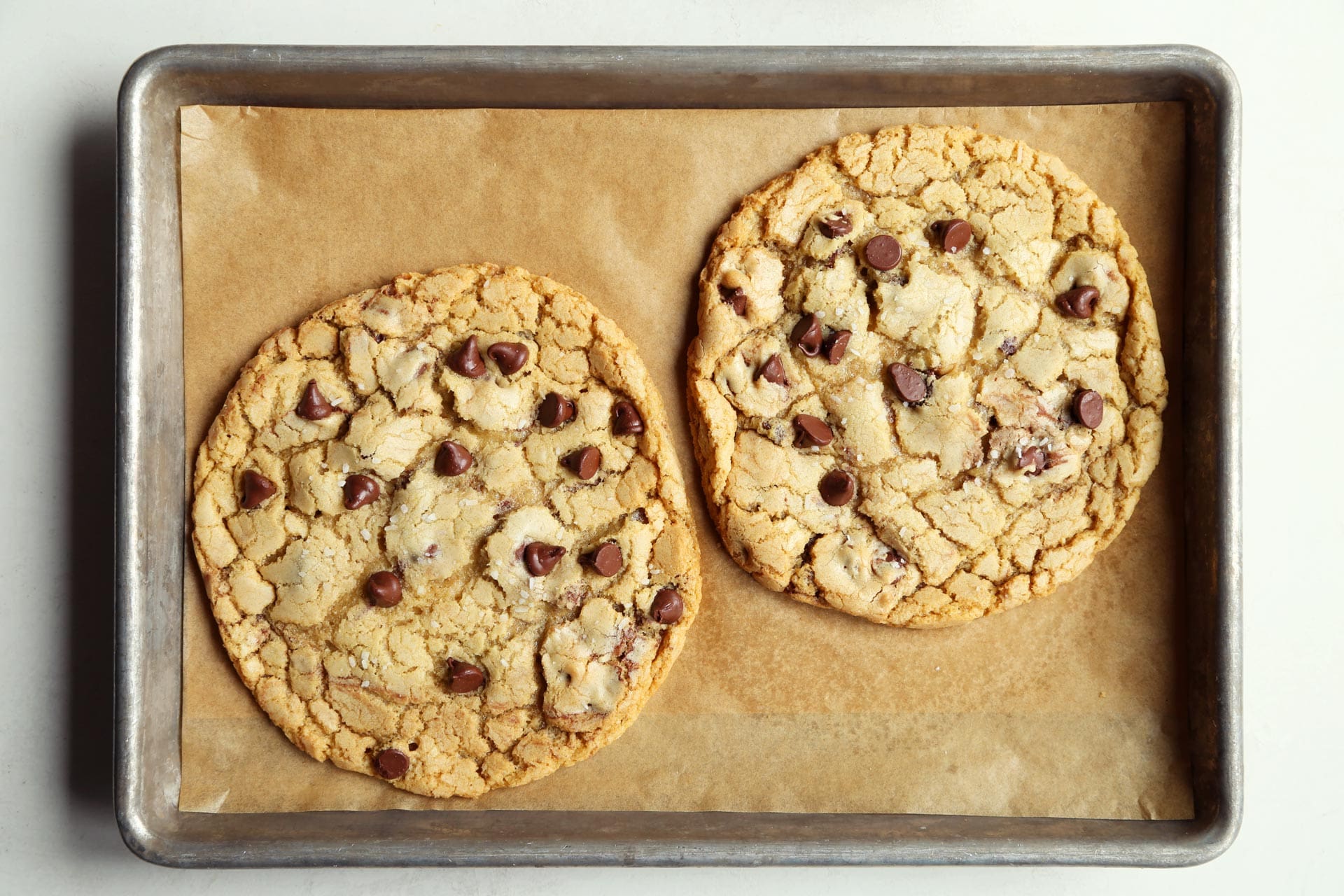 A Recipe For Just Two Giant Chocolate Chip Cookies