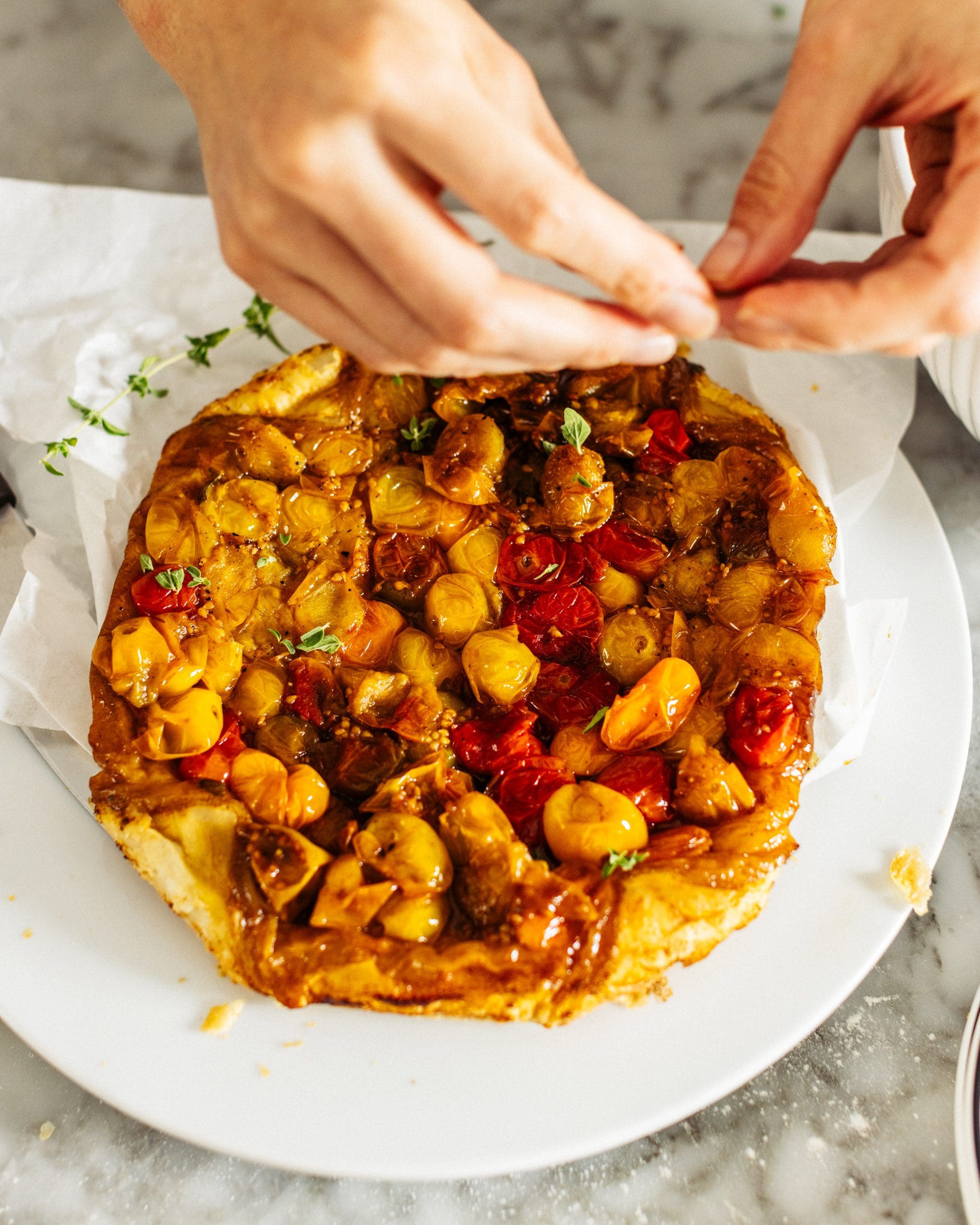 Savory Tomato Pie - Bluebonnet Baker