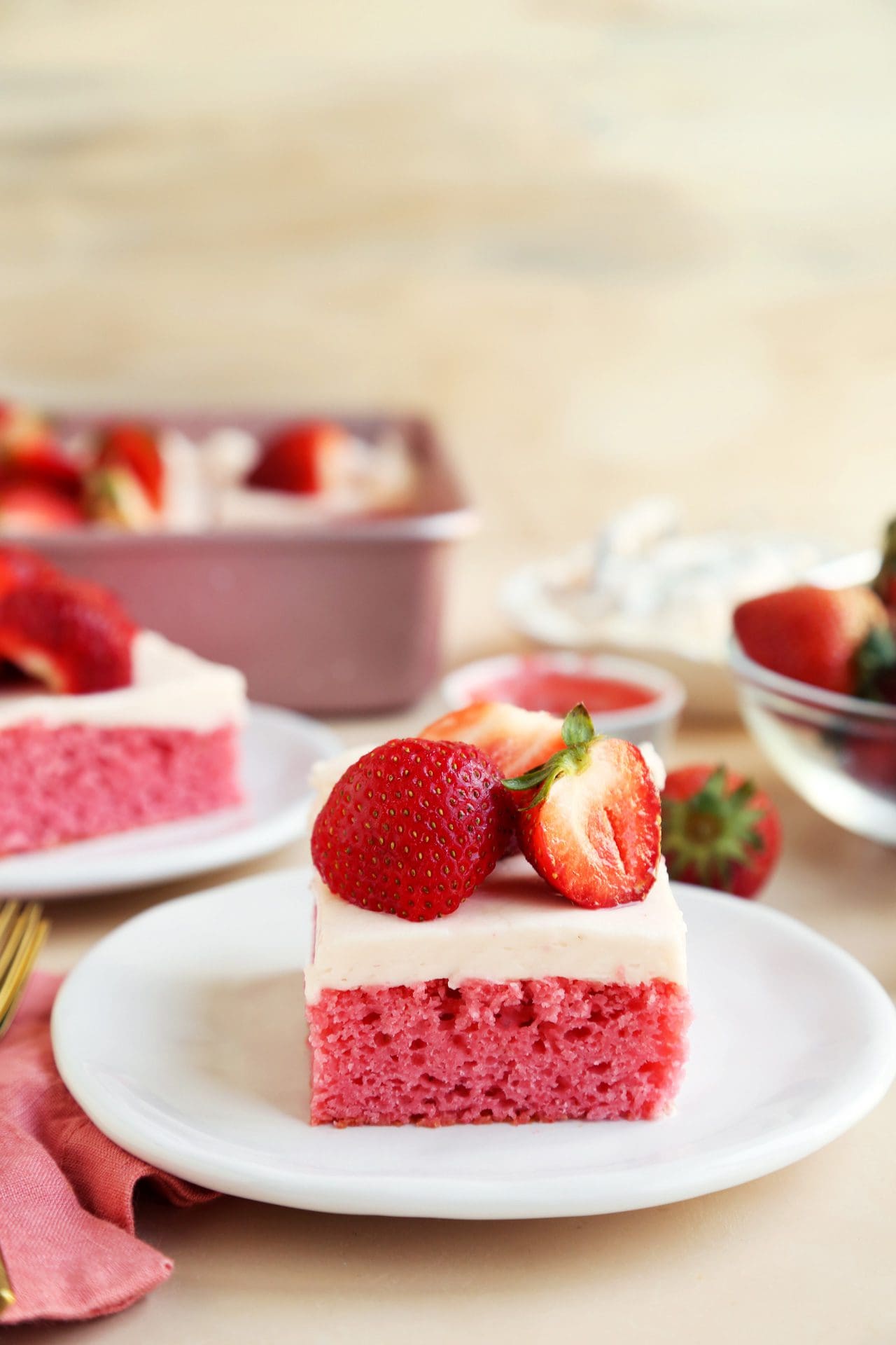 My Favorite Super Easy Strawberry Sheet Cake Joy the Baker