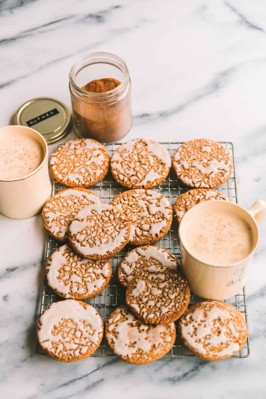 Eggnog Iced Oatmeal Cookies Joy the Baker