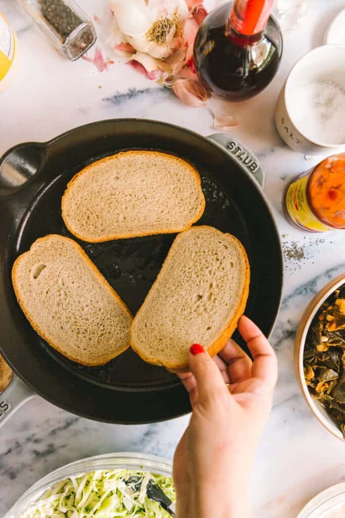 Turkey and the Wolf Inspired Collard Melt Sandwich Joy the Baker