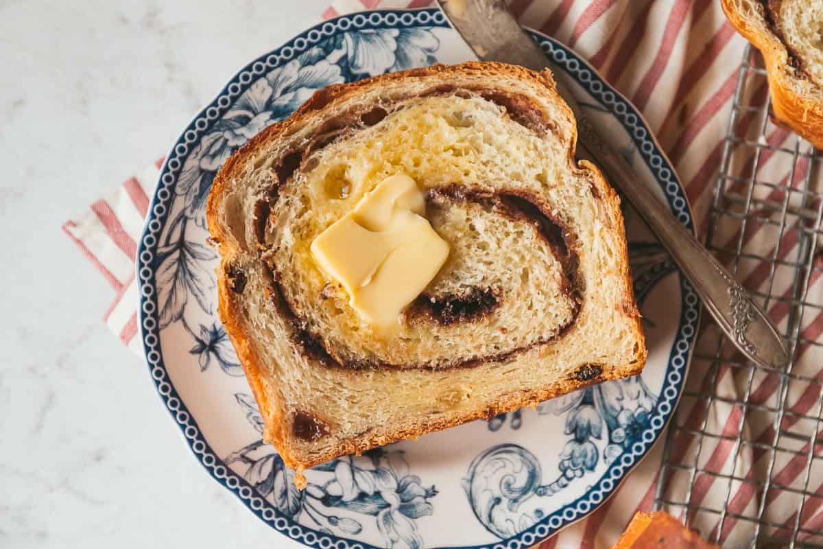 Classic (if not a little sweeter) Cinnamon Raisin Swirl Bread