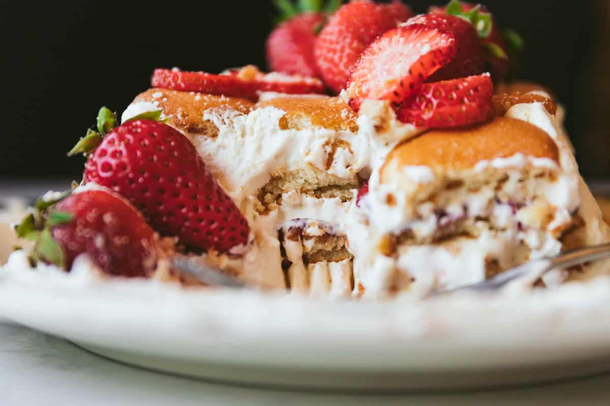 Strawberry Malt Icebox Cake